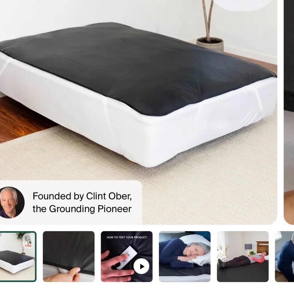 Earthing mattress cover grounding sheet QUEEN